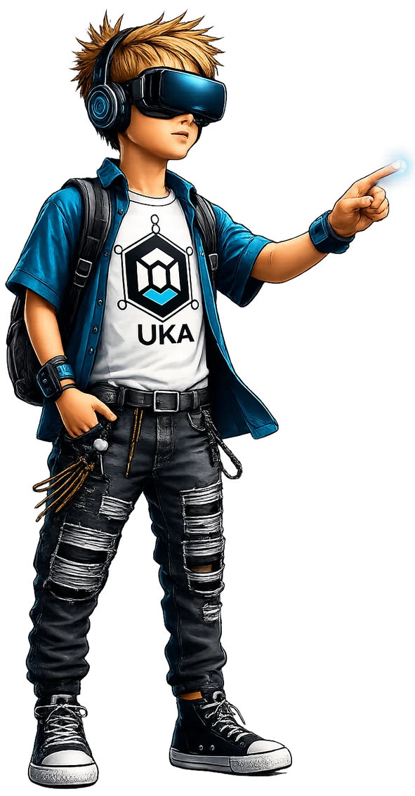 Персонаж UKA в VR-очках